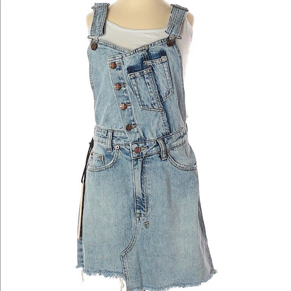 NWT ksubi hi pini (denim overall) dress cut+sliced